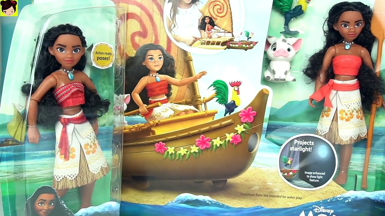 Disney Moana Juguetes y Muñecas - Vaiana Nadadora Mauai y Canoa + Historia con muñecas Disney – Видео Dailymotion