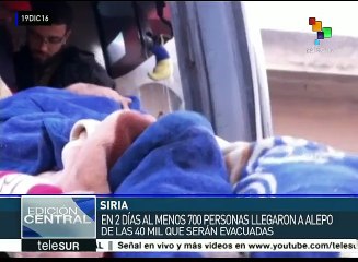 Sirios evacuados piden a ONU apoyar esfuerzo de su gobierno