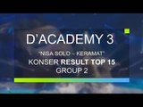 Nisa, Solo - Keramat (D'Academy 3 Konser Result Top 15 Group 2)