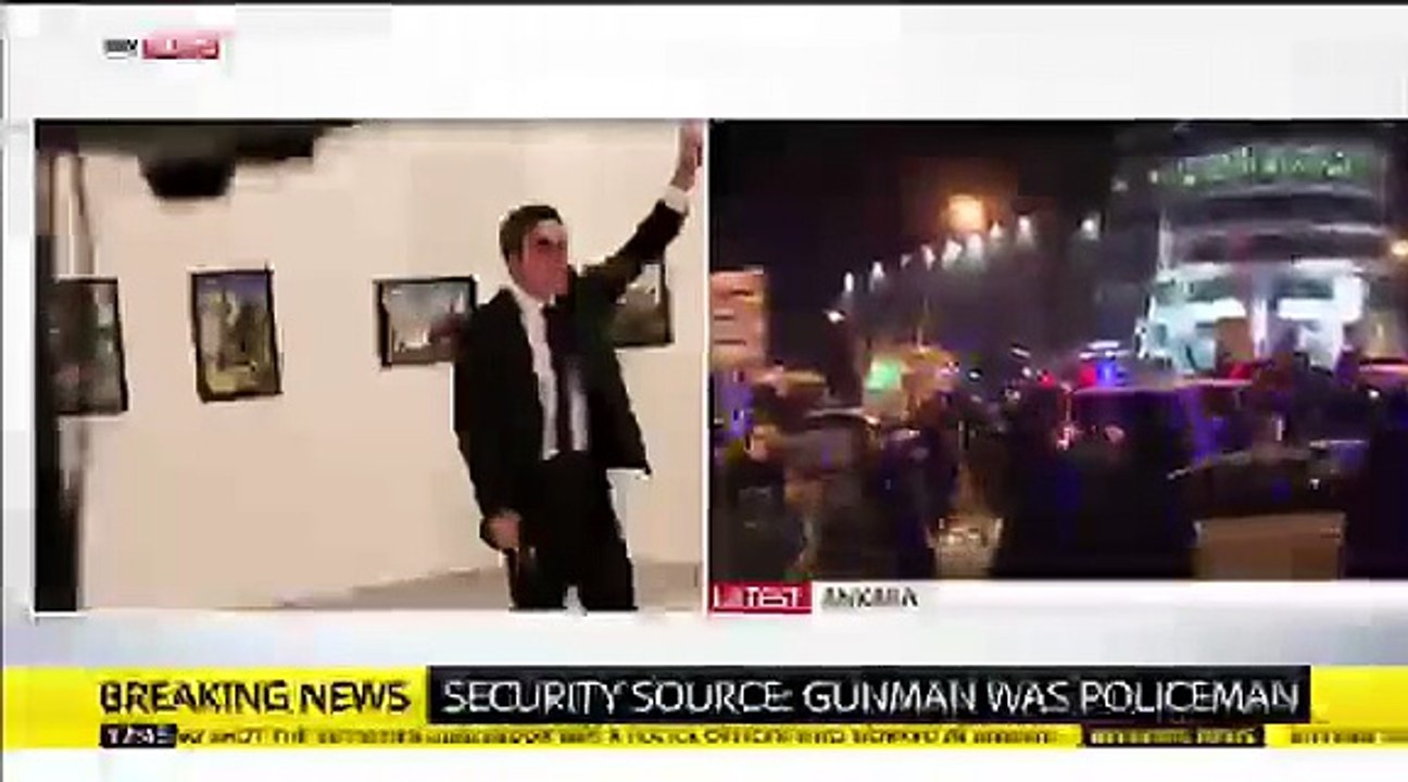 Momenti kur vritet ambasadori rus në Turqi (Video)