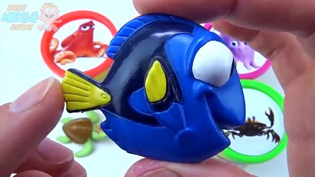 Сups Surprise Toys Play Doh Clay Finding Dory Collection Rainbow Learn Colours in English Disney