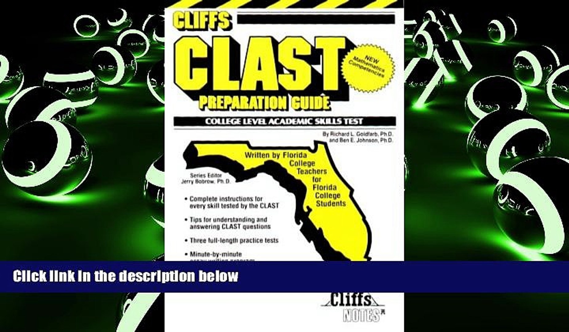 ⁣Online Richard L. Goldfarb CLAST Preparation Guide (Cliffs Test Prep) Audiobook Download