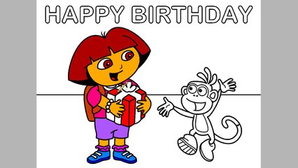coloring pages dora the explorer and her friend