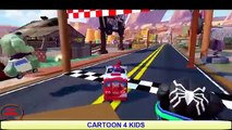 Tractor Transportation with Spiderman! Cars Cartoon Action For Kids with Nursery Rhymes Songs #11