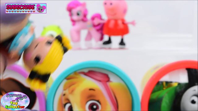 Learn Colors Nick Jr Umizoomi Peppa Pig Dora Skye Play Doh Toys Surprise Egg and Toy Collector SETC
