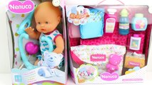 Baby Doll Nenuco Bath Medical set Change Diaper set Toy Videos