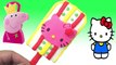 play doh wonderful - Clay hello kitty ice cream popsicle with peppa pig español & english