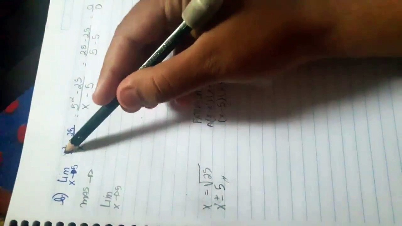 CALCULO I - Limites Equacao do 2 Grau Com Fatoracao  EXERCICIO 2