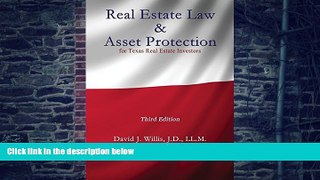 Buy  Real Estate Law   Asset Protection for Texas Real Estate Investors - Third Edition David J