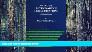 Buy NOW  Prince s Dictionary of Legal Citations: A Reference Guide for Attorneys, Legal