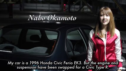 Osaka JDM girls with tricked Honda Civics. credit. gtchannel
