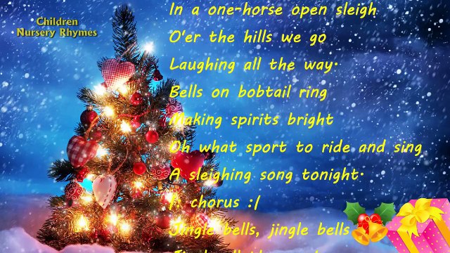 Jingle Bells Christmas Song With Lyrics | Jingle Bells Carol Song Christmas songs for children