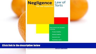 Online Sally Russell Negligence the law explained: Duty breach and causation for physical harm,