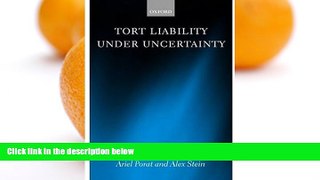 Online Ariel Porat Tort Liability Under Uncertainty Full Book Download