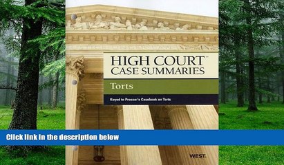 Descargar video: Buy  High Court Case Summaries on Torts, Keyed to Prosser Publisher s Editorial Staff  Book