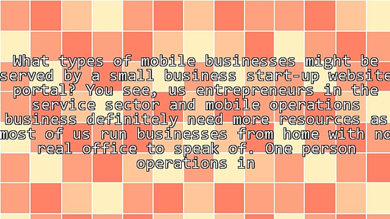 Mobile Business Portal Informational Website Needed To Help Small Business Start-Ups