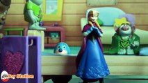 Five Little Frozen Friends Jumping on the Bed Nursery Rhyme | Hans Olaf Anna Kristoff Elsa & more