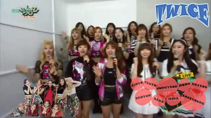 TWICE 트와이스 + LOVELYZ 러블리즈 - Funny Interview Live Music Bank 2016