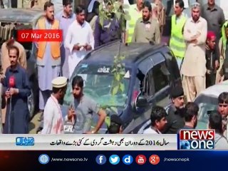 Major incidents of terrorist violence in Pakistan,2016