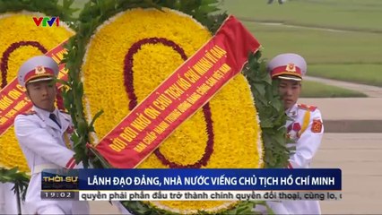 Lãnh đạo đảng, nhà nước viếng Chủ tịch Hồ Chí Minh