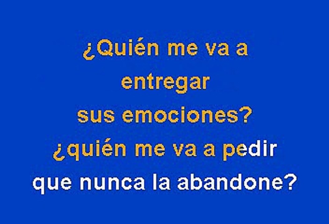 Alejandro Sanz - Corazon Partio Merengue (Karaoke)