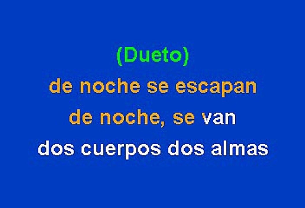 Alejandro Sanz & The Corrs - Una noche (Karaoke)
