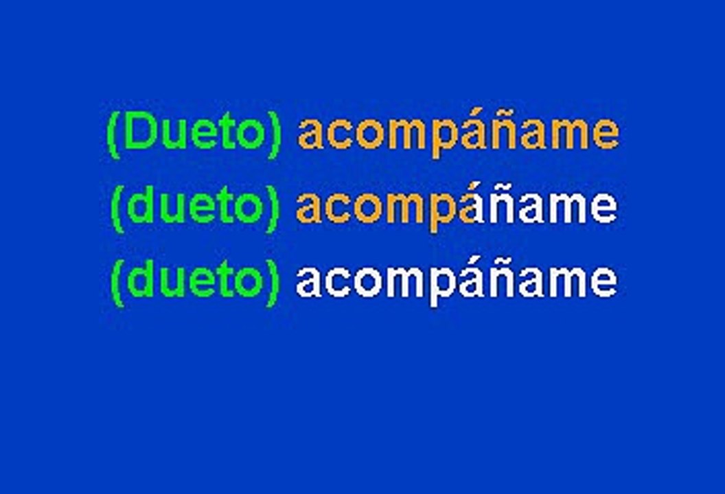 Alicia Villarreal y Pedro Fernandez - Acompáñame (Karaoke)