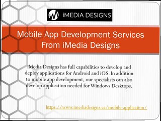 Mobile App Development Services Canada - iMedia Designs