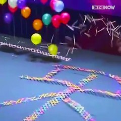 This is what the domino effect looks like… with ice cream sticks