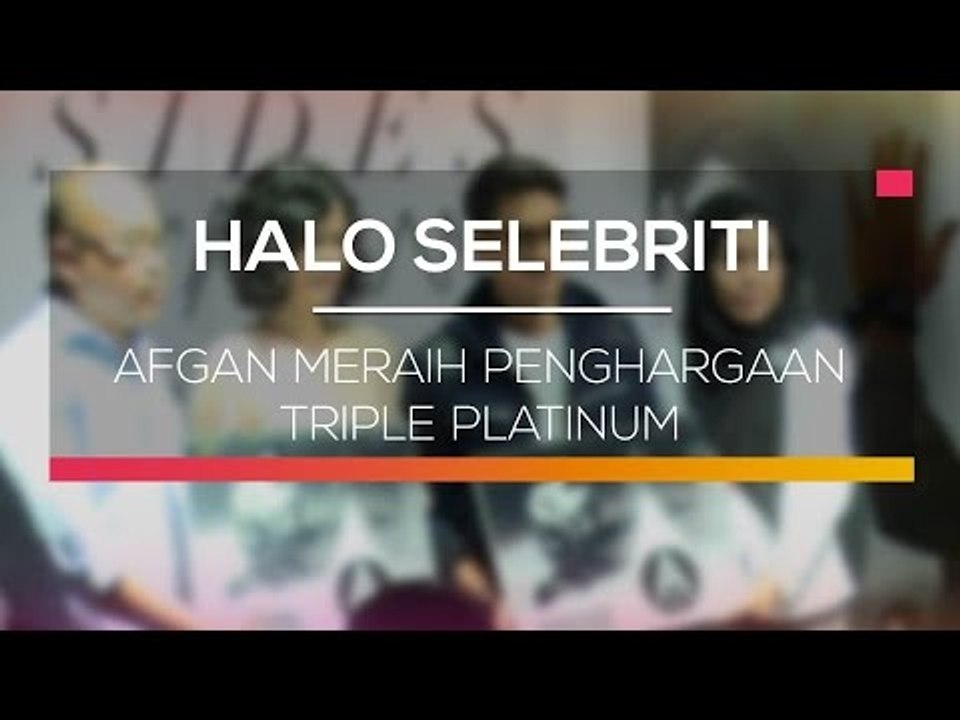 Afgan Meraih Penghargaan Triple Platinum - Halo Selebriti