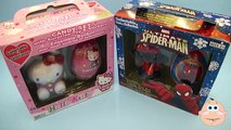 Hello Kitty & Marvel Spider Man New Collectable Candy Surprise Kinder Eggs Toys Opening & Unboxing