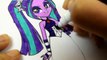 Equestria Girl Dazzlings Transform Into Mermaids Adagio Dazzle Aria Blaze Sonata Dusk Coloring Video