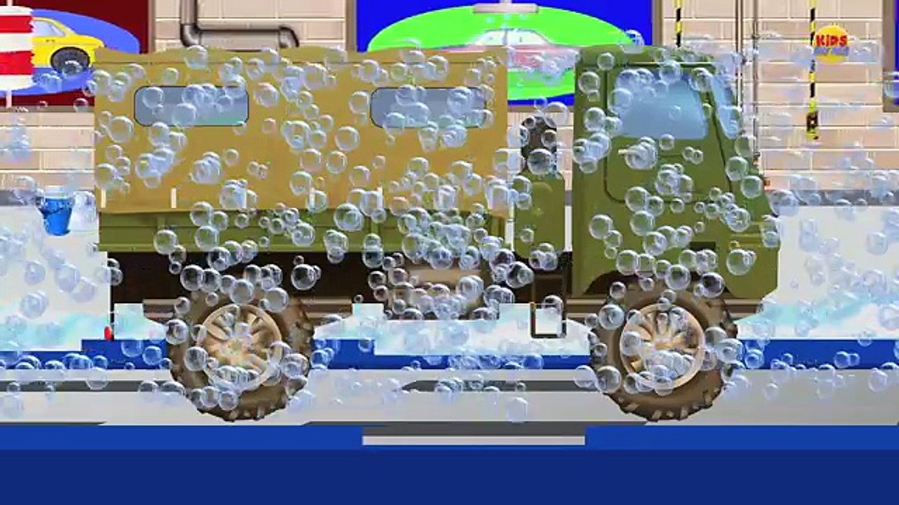 scary garbage truck car wash for kids | learning videos