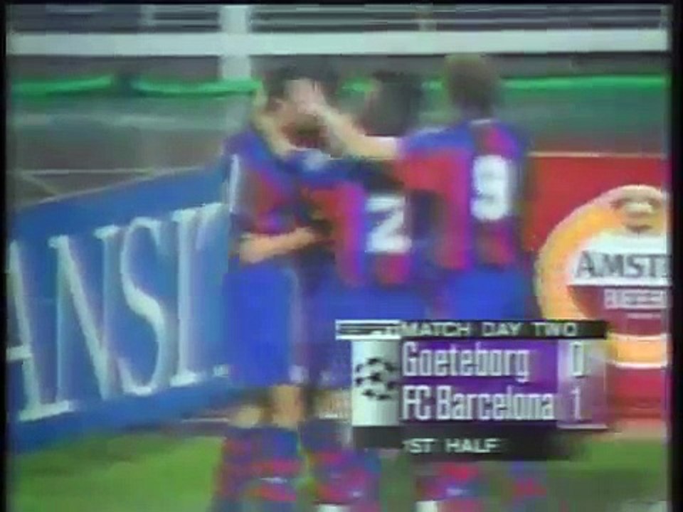 28.09.1994 - 1994-1995 UEFA Champions League Group B Matchday 2 IFK Göteborg 2-1 Barcelona