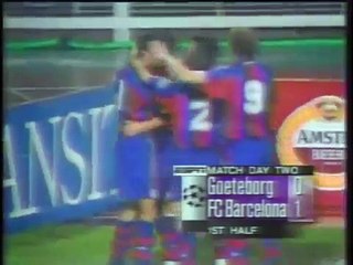 28.09.1994 - 1994-1995 UEFA Champions League Group B Matchday 2 IFK Göteborg 2-1 Barcelona