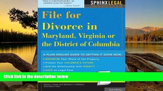 Buy Michael Callahan File for Divorce in Maryland, Virginia or the District of Columbia, 2E (Legal
