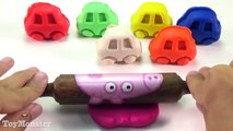 Learn Colors with Play Doh Cars Mickey Mouse Cookie Cutters Fun and Creative for Kids