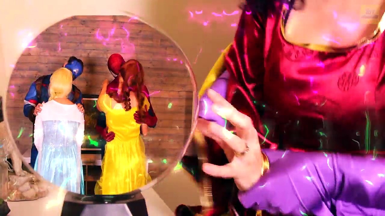 Spiderman & Frozen Elsa FIND NEW LOVE! w_ Joker Maleficent Pink Spidergirl Baby Police Superhero Fun-6eNw42PfxRY