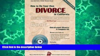 Buy Ed Sherman How to Do Your Divorce in California (A Guide for Petitioners and Respondents) Full