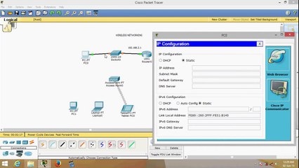 Cisco Packet Tracer Basic Networking - Wireless Networking