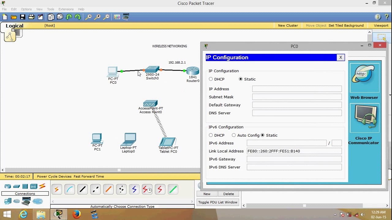 Cisco Packet Tracer Basic Networking - Wireless Networking