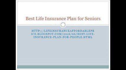 Best Life Insurance for Seniors