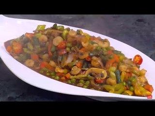 جمبري بالخضروات | الشيف شربيني
