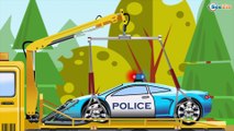 Сoche de policía y Сamión de bomberos | Carros infantiles | Dibujos animados de COCHES