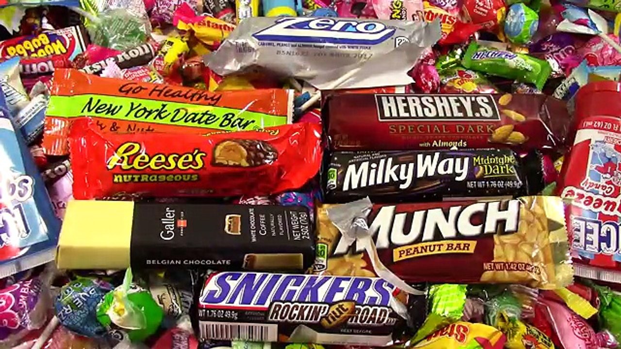 A lot of Candy Bars Countdown Review of New Yummy Chocolate Bars