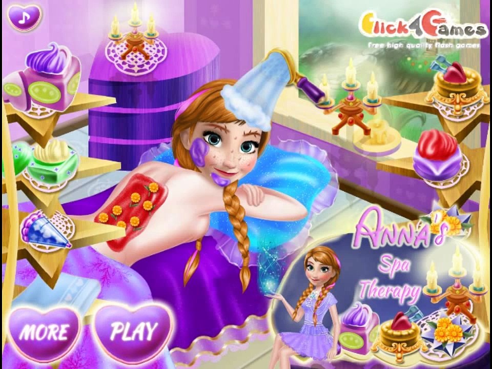 Disney Frozen Queen Elsa and Frozen Princess Anna Spa Therapy Games! Elsa and Anna Games!