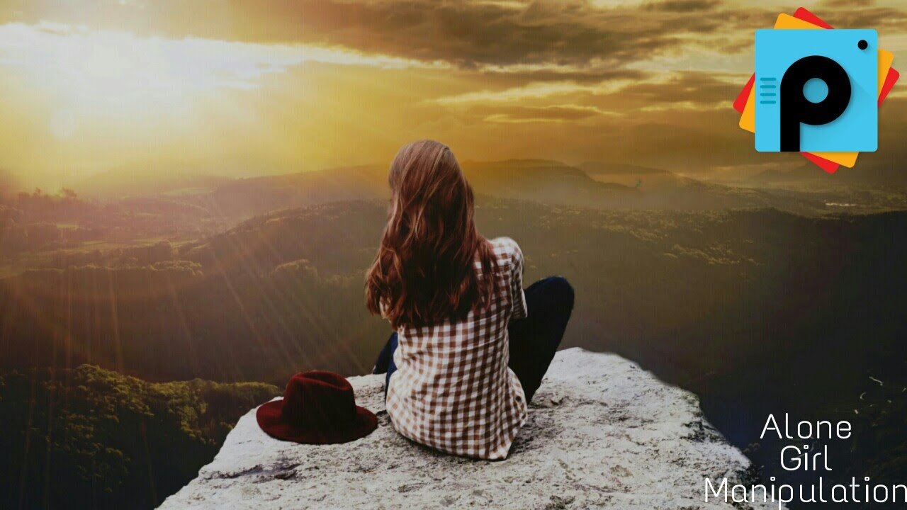 PicsArt Editing Picsart _ Alone Girl Photo Manipulation Creative Photo _ Best Picsart Editing HD