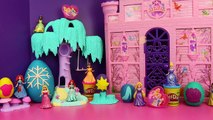 Giant Surprise EGG Disney Princess Toys PLAY DOH Eggs FROZEN ELSA Magic Clip Dolls DisneyCarToys