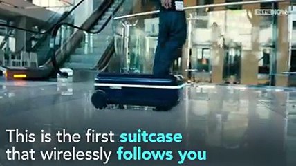 This is the first suitcase that wirelessly follows you