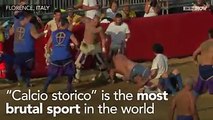 This brutal  Historic football  has almost no rules -